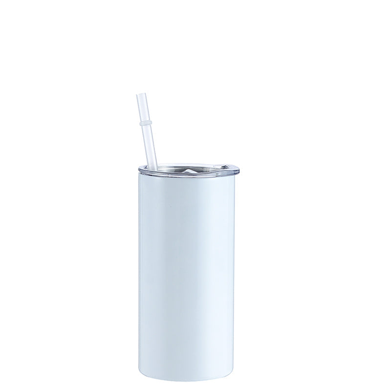 Sublimation Tumblers Blanks With Lids And Straws, Stainless Steel