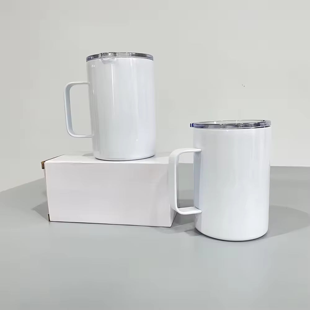25pcs 12oz Coffee Mug Sublimation Mug With Handle Tumbler