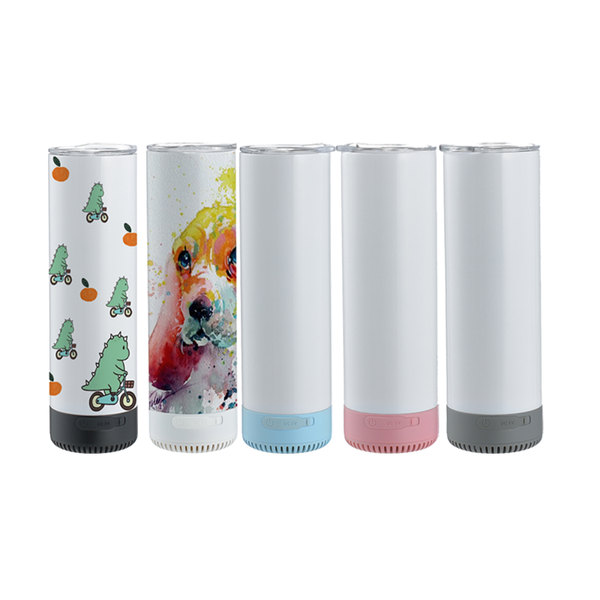 20oz Case (25 Units) New Sublimation USB Bluetooth Speaker Tumbler