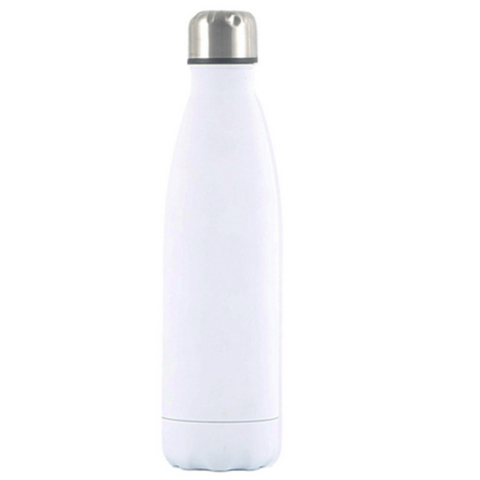 17oz Case Of 25units Sublimation  Flask  Cola Bottle Outdoor Travel Cup White