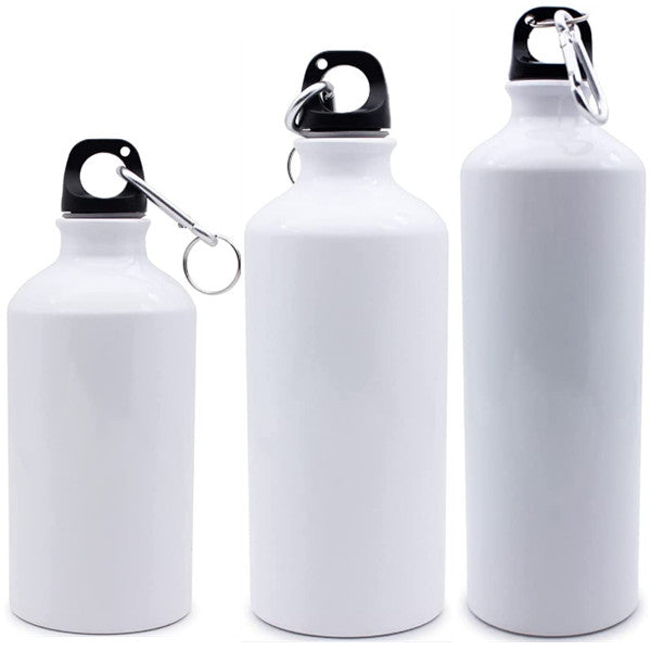 25 oz Aluminum Sports Water Travel Bottle Keep Calm and Fly on Airplane (Silver)