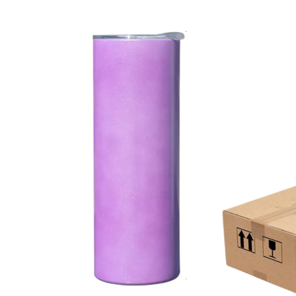 20oz Case (25 Units)  Blanks Straight Sublimation Tumblers UV Color Changing Slim Insulated Tumbler