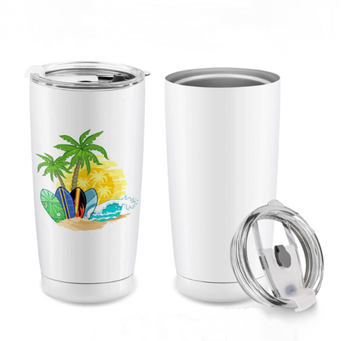 New US/CA Warehouse 20oz Stainless Steel Tumbler Sublimation Blanks  Straight Slim Beer Mug Water Bottle Outdoor Camping Cup Vacuum Insulated  Drinking From Babyonline, $3.82
