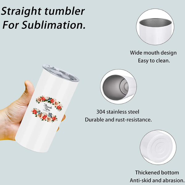 Shrink Wrap Sleeve for 15oz 20oz 30oz Sublimation Tumbler Cups