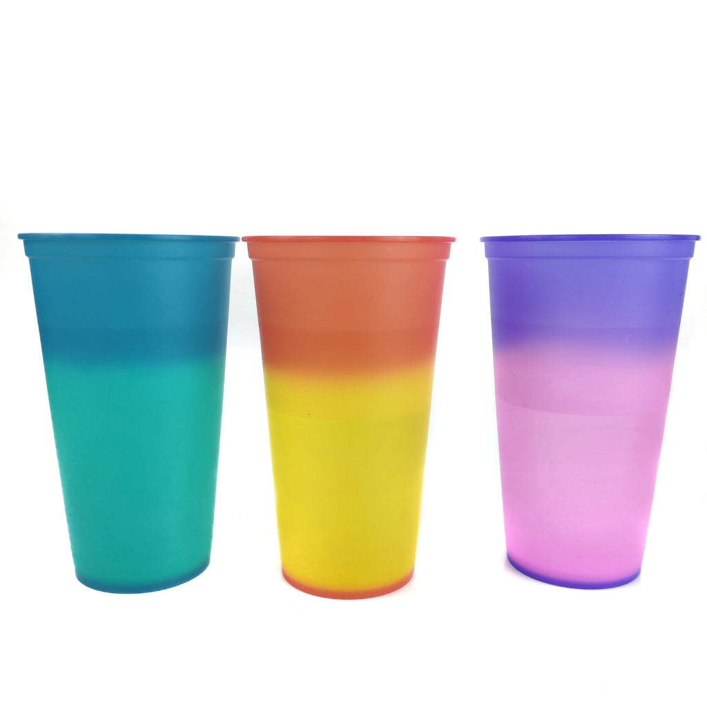 16oz Reusable Color Changing Tumbler Coffee Cups - 5 Pack Heat