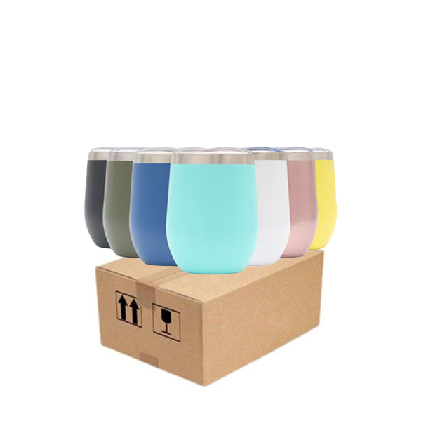 12oz Case (4/8/48 Units) Double Wall Wine Tumbler,Outdoor Wine Tumblers,Beach Wine Tumbler