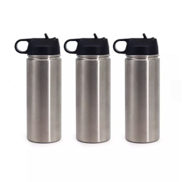 Stainless Steel Water Bottles with Spout - 18 oz, Assorted Brights